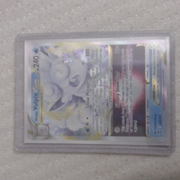 Pokemon-alolan VULPiX full art holographic card#033/195 And alolan VULPiX Vstar - Picture 5 of 8